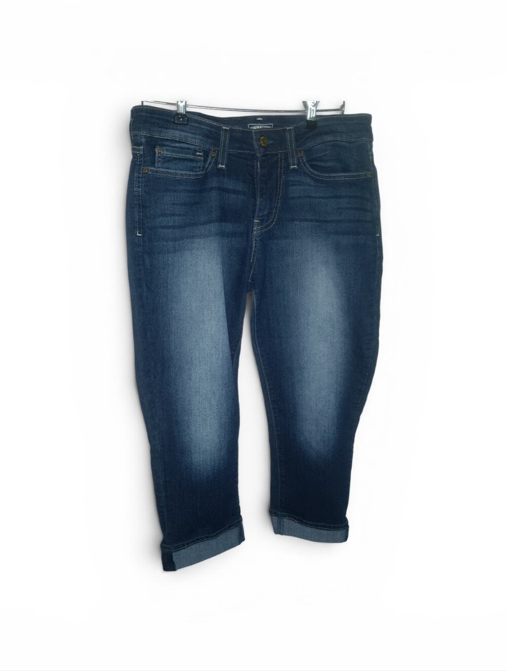 Levi's Dark Blue Mid-rise Capris